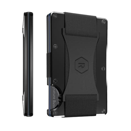 Ridge Ridge Wallet, Aluminum, Cash Strap (Royal Black)