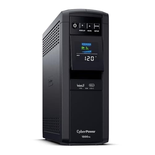 CyberPower CyberPower CP1500PFCLCD Sine Wave UPS, 1500VA/1000W