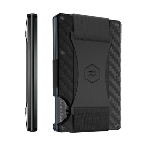 Ridge Ridge Wallet, Carbon Fiber 3K, Cash Strap