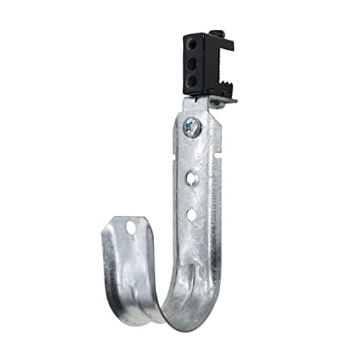 Xadnitu Cable Support J-Hook with Beam Clamp, 2 in (10-pack)