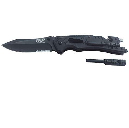 Smith & Wesson M&P 8.5in Spring Assisted, 3.5in Serrated Drop Point