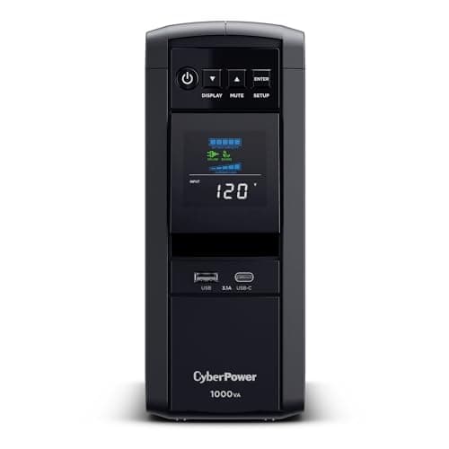 CyberPower CyberPower CP1000PFCLCD Sine Wave UPS, 1000VA/600W