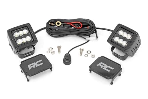 Rough Country Rough Country 2 in Black Series Cube LED Lights, Flood (70133BL)