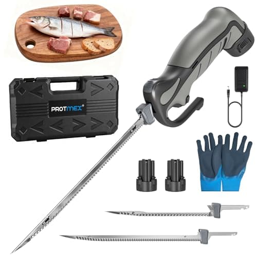 Protmex Protmex Cordless Electric Fillet Knife, 8in and 10in Blades