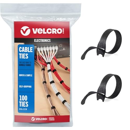 VELCRO Brand ONE-WRAP Cable Ties, 8 in x 1/2 in (100-pack)