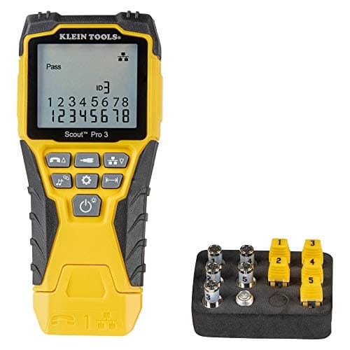 Klein Tools VDV501-851 Cable Tester Kit with Scout Pro 3, 5 locator remotes