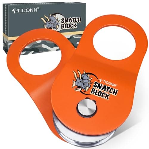 TICONN 10-Ton Snatch Block, 22,000 lb Winch Pulley