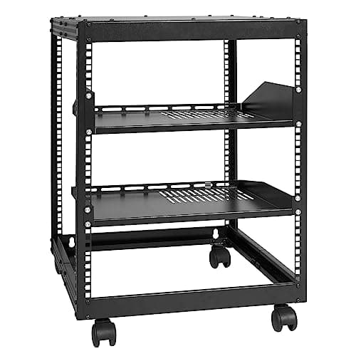 VEVOR VEVOR 12U Open-Frame Server Rack, Adjustable Depth