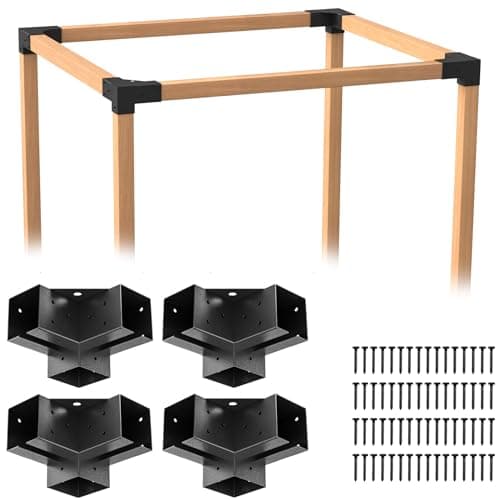 ORIGLE Pergola Bracket Kit for 4x4 Beams (4-pack)