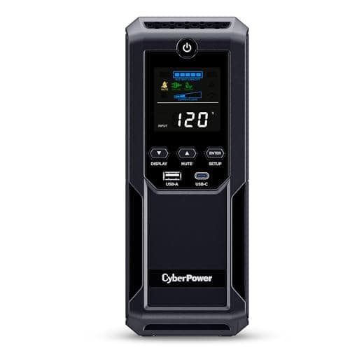 CyberPower CyberPower CP1500AVRLCD3 Intelligent LCD UPS, 1500VA