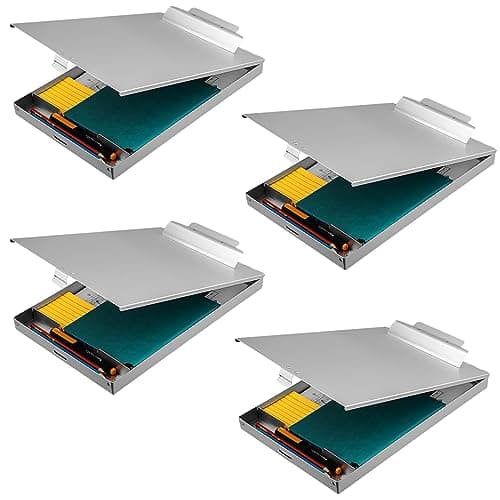 ZCZN Aluminum Storage Clipboard, 4-Pack