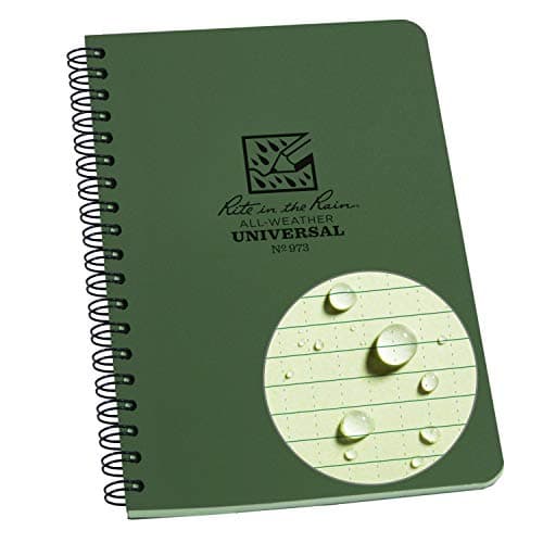 Rite in the Rain Rite in the Rain Weatherproof Side-Spiral Notebook, 4.625 x 7in