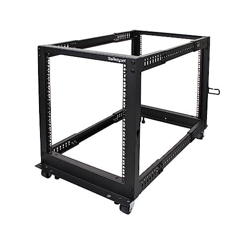 StarTech StarTech 12U 4-Post Open-Frame Rack, 22-40in, 1200lb