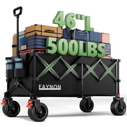 Unbranded 46in Collapsible Wagon (500lb, All-Terrain)