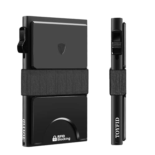 TOYFID Pop-Up Aluminum Wallet, Holds 12+ Cards