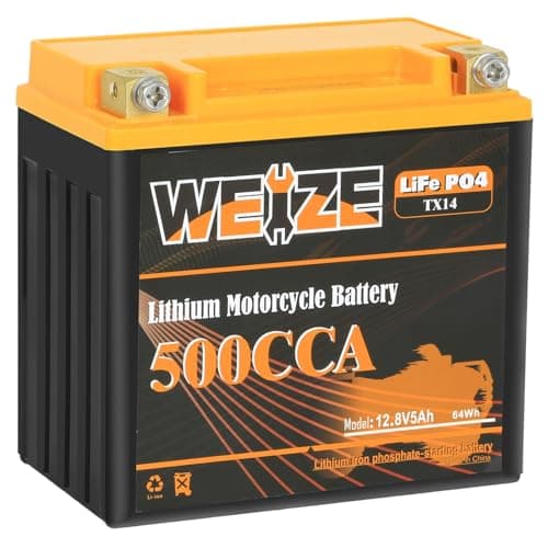 Weize Weize YTX14-BS LiFePO4 Motorcycle Battery