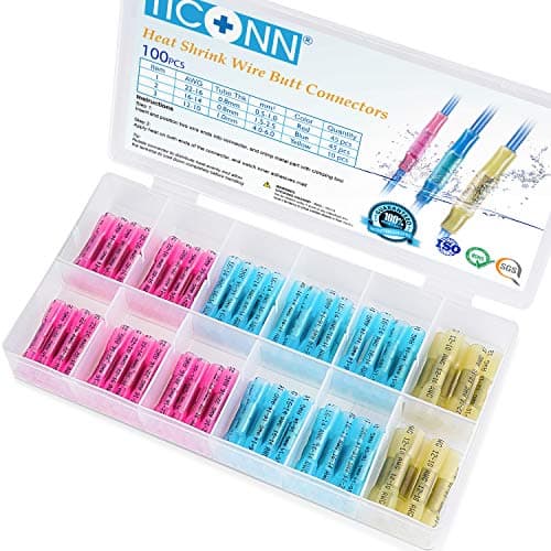 TICONN TICONN Heat-Shrink Butt Connectors (100 pc)