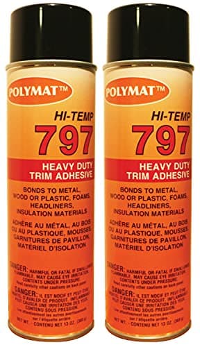 Polymat Polymat 797 Hi-Temp Spray Adhesive, 13oz (2 cans)