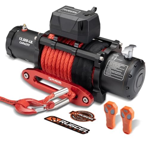RUGCEL RUGCEL 13,500 lb Synthetic Winch