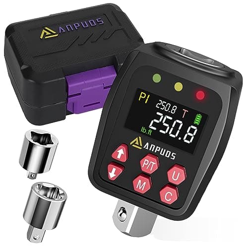 ANPUDS 1/2 in Digital Torque Adapter, 12.5-250.8 ft-lb