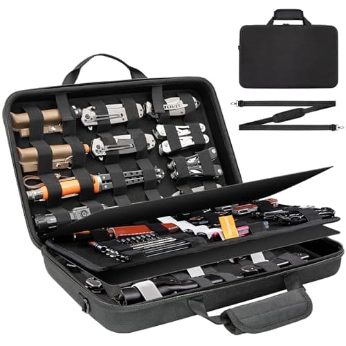 BRANTMAKER Knife Display Case for 61+ Pocket Knives