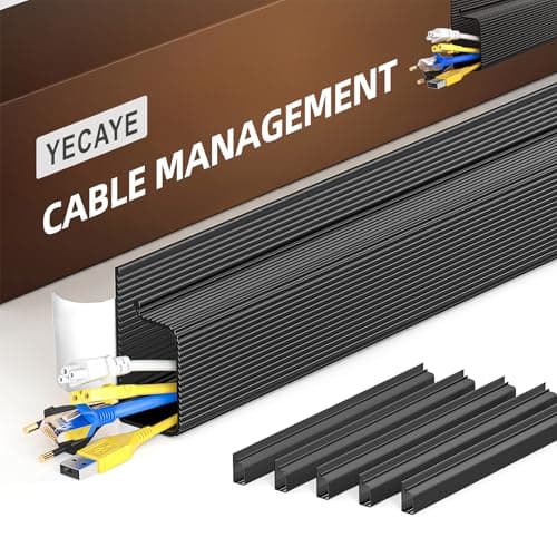 YECAYE Adhesive Cable Raceway (6-pack)