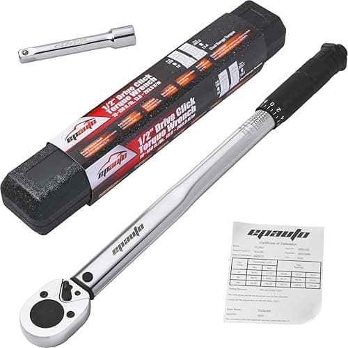 EPAuto 1/2 in Drive Click Torque Wrench, 10-150 ft-lb