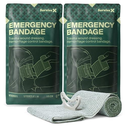SurviveX SurviveX Israeli-Style Pressure Bandage, 6in (2-pack)