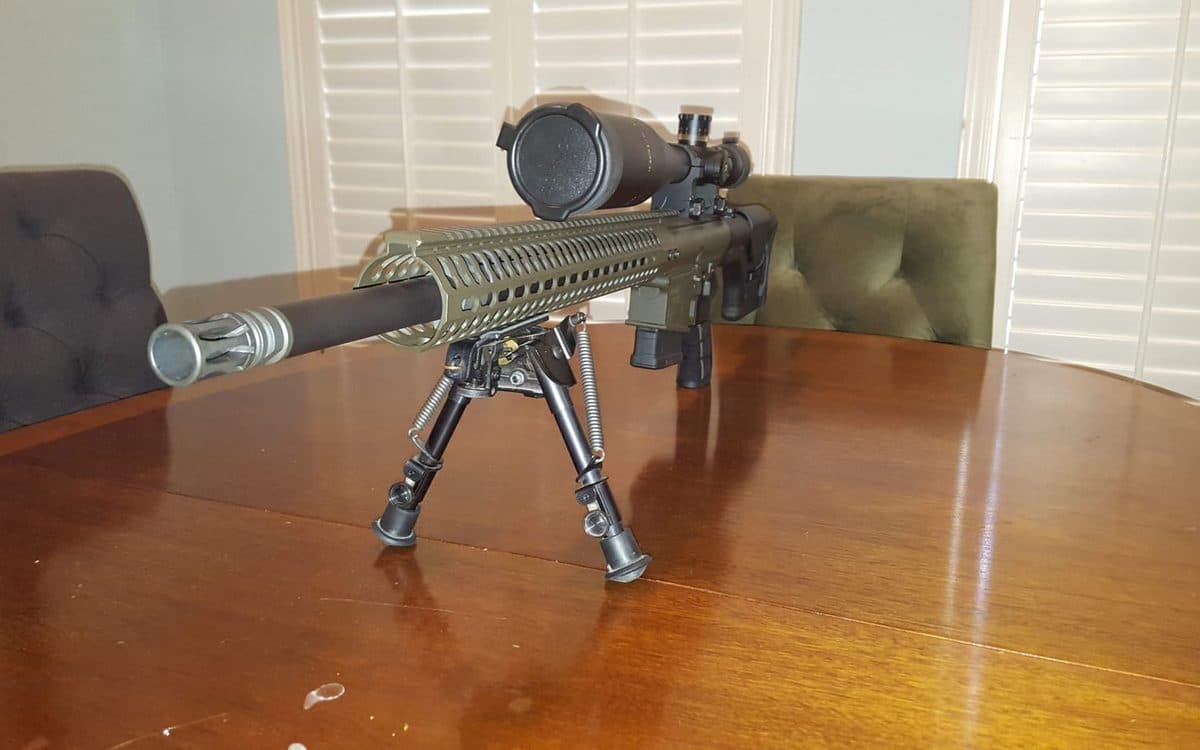Steve's LR-308 build on its bipod