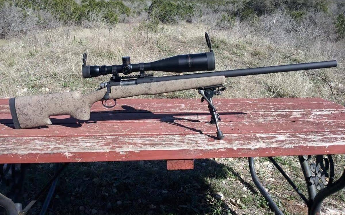 Steve's Remington 700 build at the range