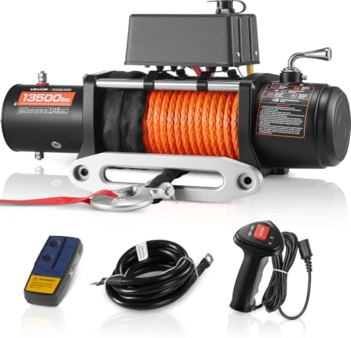 VEVOR VEVOR 13,500 lb Synthetic Rope Winch